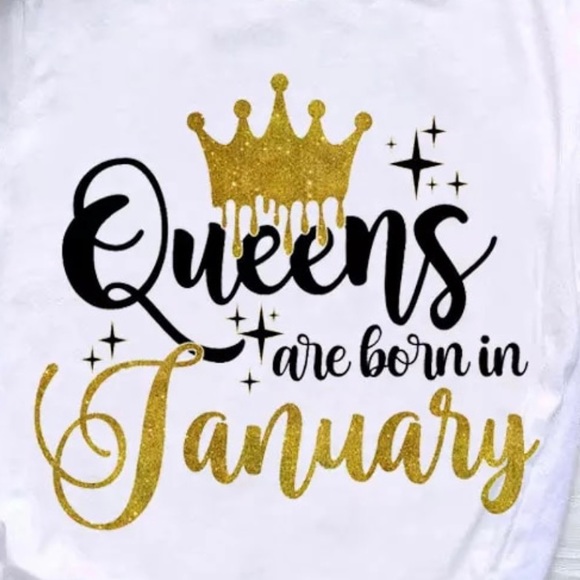 Plus Size It's the Queen's Birthday in January Tee-Shirt - Picture 2 of 3